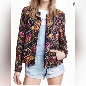 H&M Coachella Collection Black and Yellow Geometric Tops